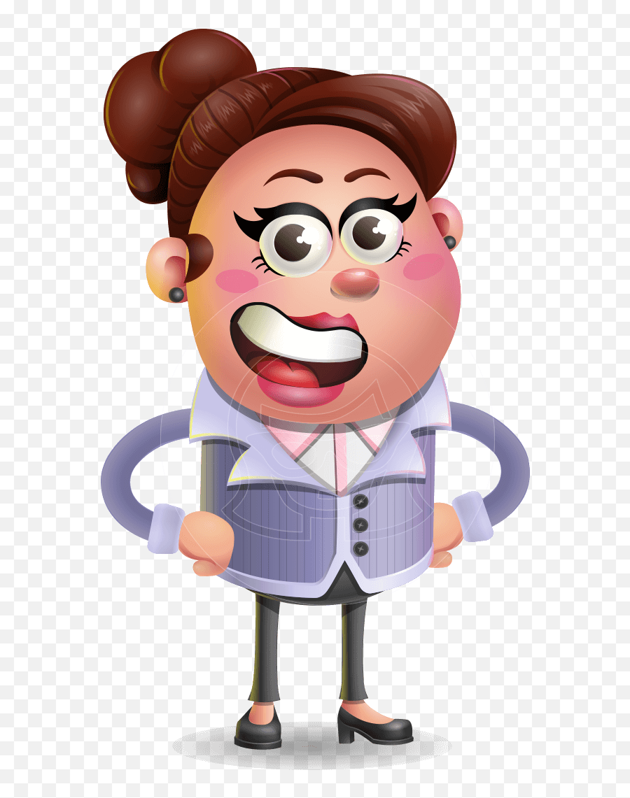 Clay Business Woman Cartoon Vector Character Graphicmama Emoji,Clay Clipart