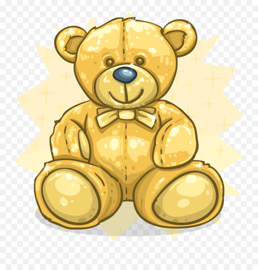 Download Teddy Bear Clipart Gold - Golden Teddy Bear Png Emoji,Teddy Bear Clipart Png