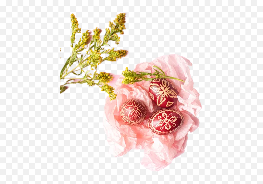 Red And White Floral Ornaments Transparent Background Emoji,Floral Transparent Background