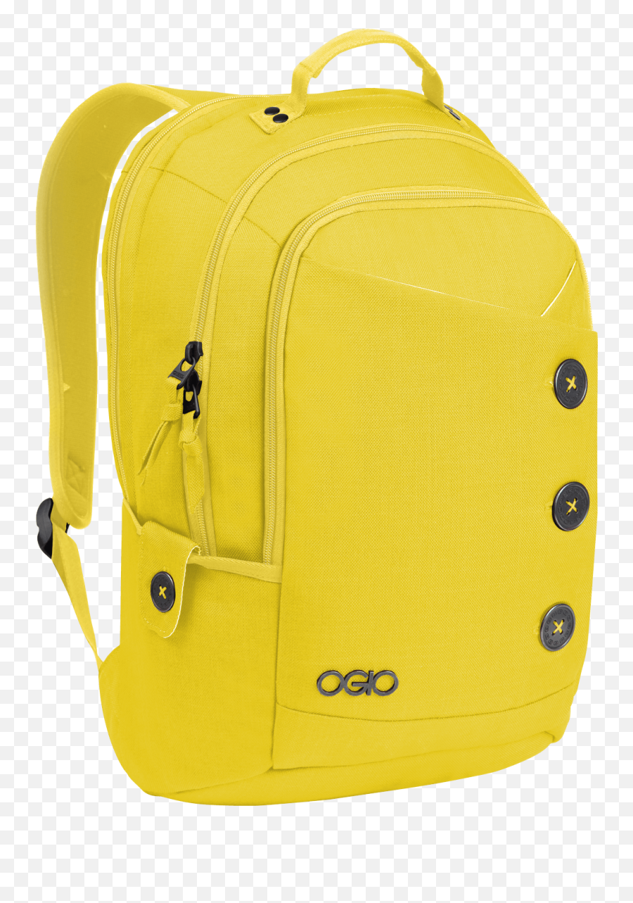 Ogio Yellow Backpack Transparent Png - Yellow Backpack Png Emoji,Backpack Png