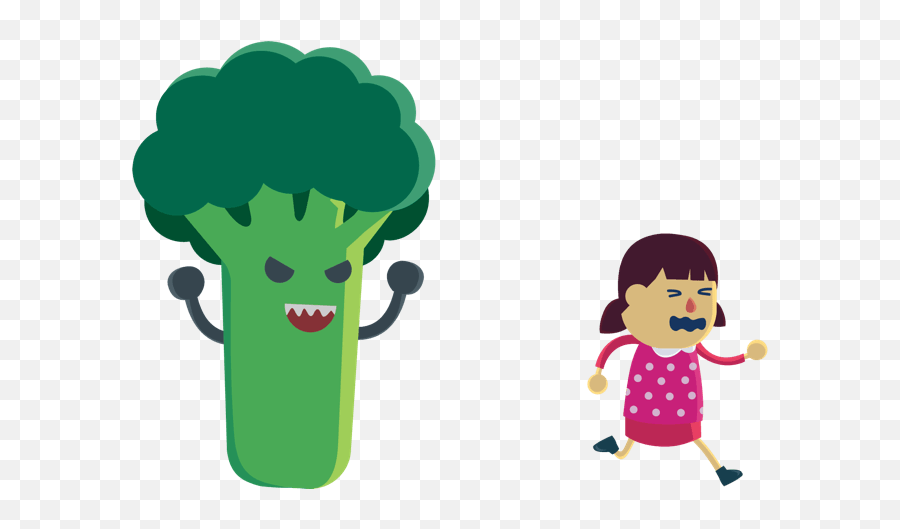Broccoli Veggie Vegetable Scary Sticker By Request - Kids Hate Broccoli Cartoon Emoji,Broccoli Clipart