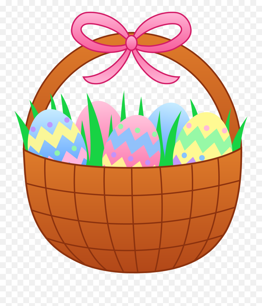 Cross Clipart Easter Egg Cross Easter - Cute Easter Basket With Eggs Emoji,Easter Eggs Clipart
