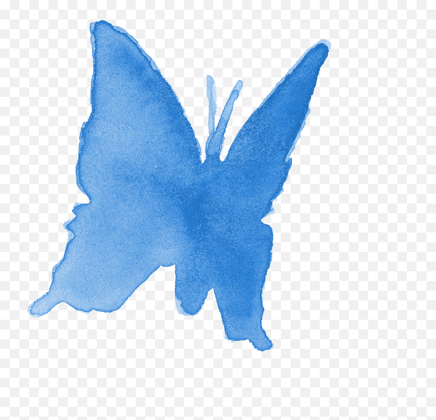 9 Watercolor Butterfly Silhouette - Butterfly Emoji,Butterfly Silhouette Png