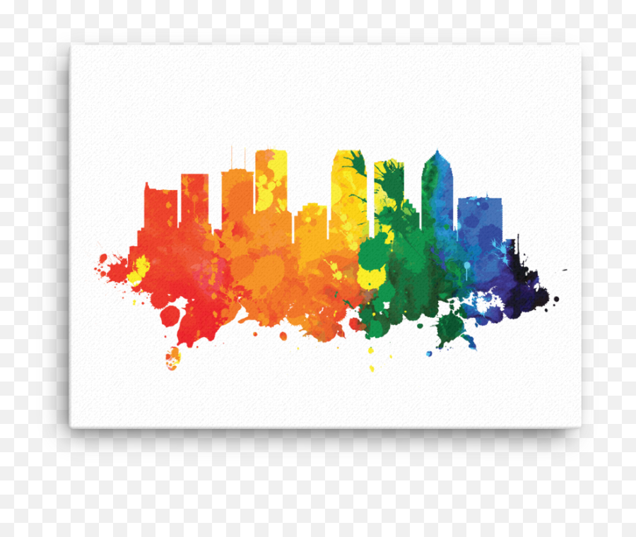 Gotham City Silhouette Png - Tampa Florida City Skyline Dot Emoji,City Skyline Png