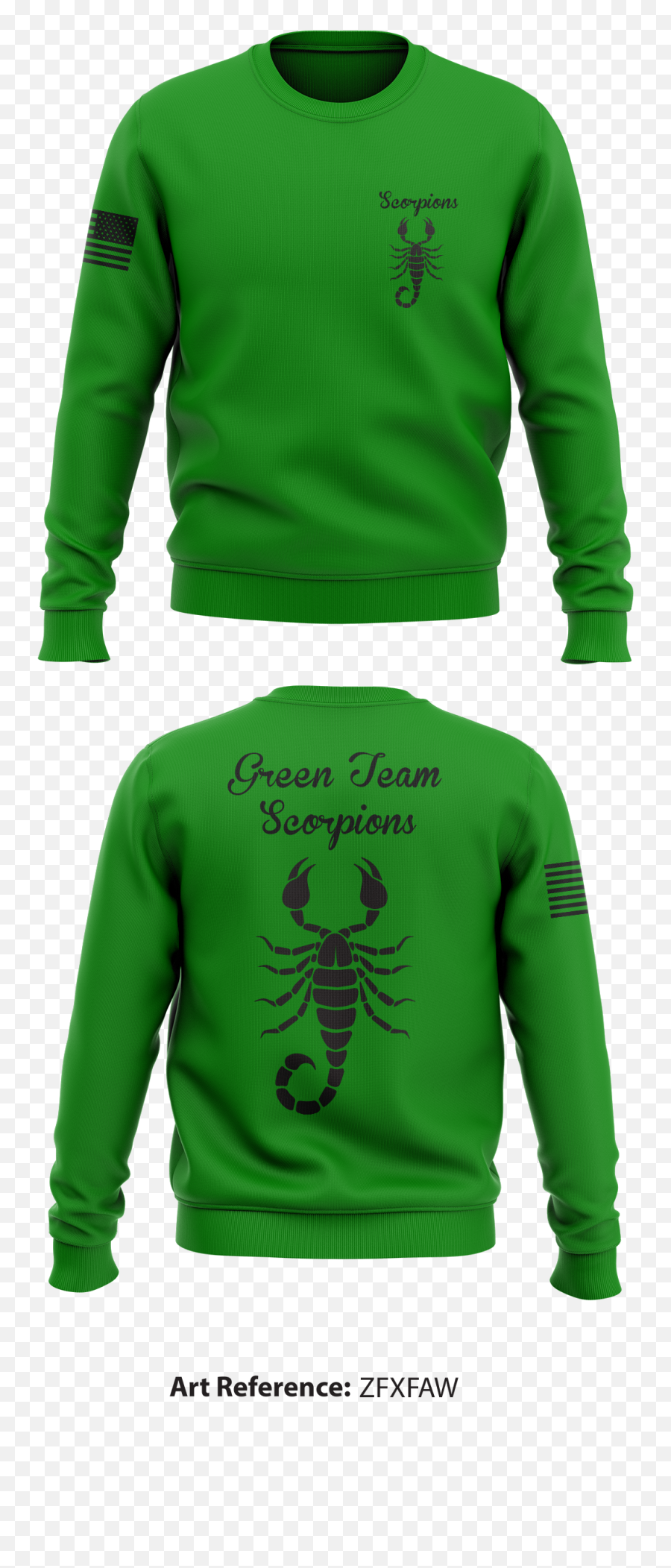 Green Team Scorpions Store 1 Crew Neck - 5th Special Forces Group Shirt Emoji,Scorpions Logo