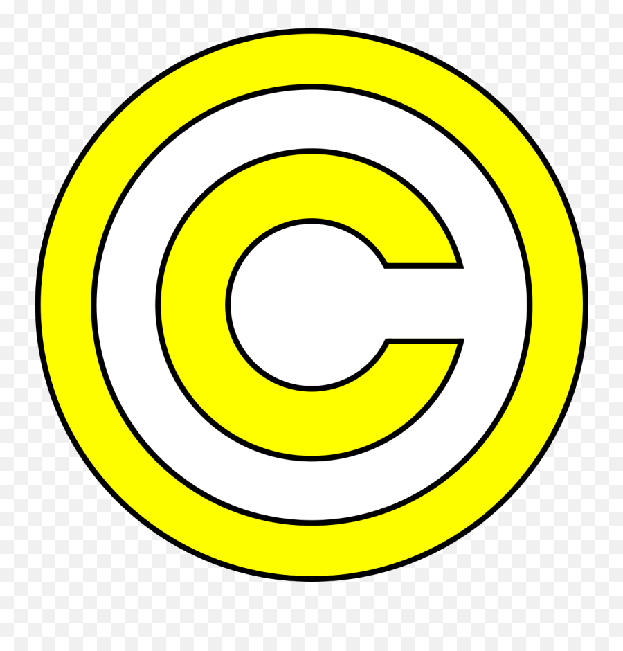 Fileyellow Copyrightsvg - Wikimedia Commons Copyright Logo Transparent Yellow Emoji,Copyright Symbol Png