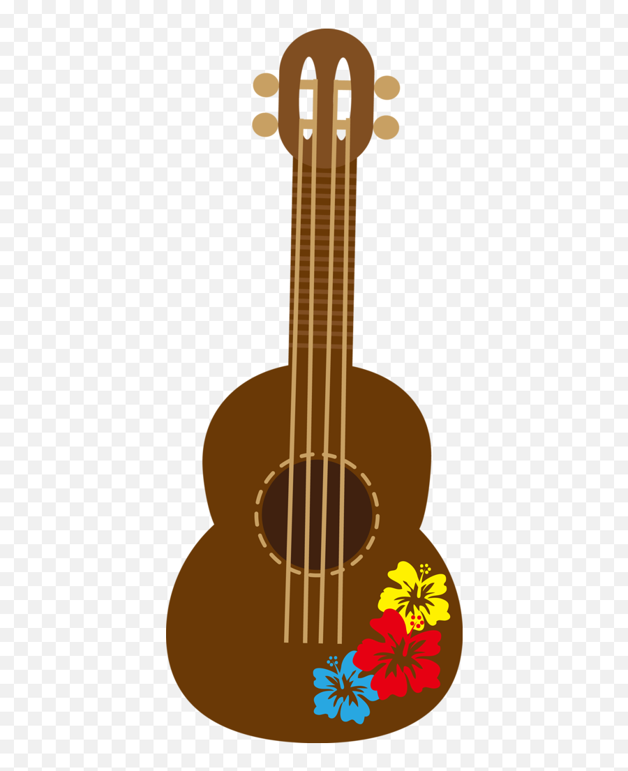 Hawaiian Aloha Tropical - Hawaiian Guitar Clipart Violao Desenho Png Emoji,Aloha Png