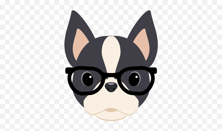 Boston Terrier Vector - Animated Pictures Of Boston Terriers Emoji,Boston Terrier Clipart