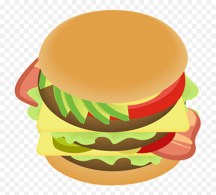 Hamburger Clipart Gourmet Burger - Hamburger Bun Emoji,Hamburger Clipart