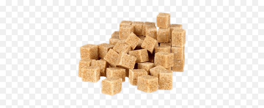Pile Of Brown Sugar Cubes Transparent Png - Stickpng Emoji,Sugar Png