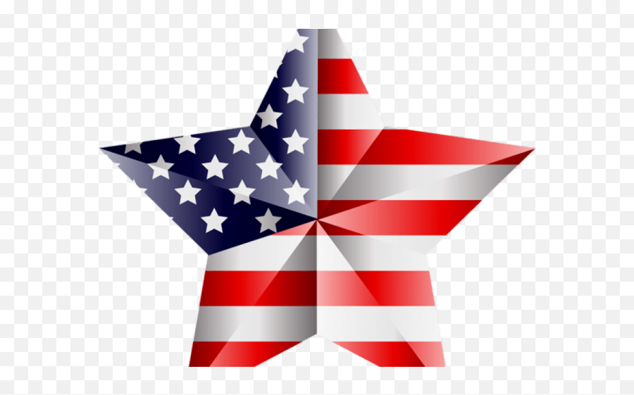 Usa Flag Star Transparent Background Emoji,United States Flag Clipart