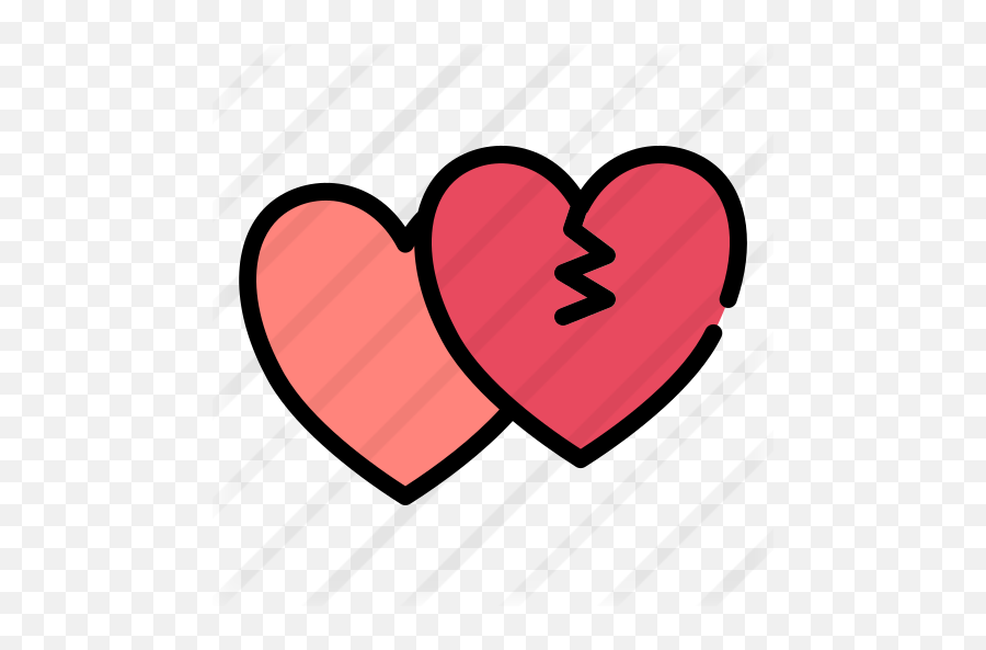 Broken Heart - Free Love And Romance Icons Emoji,Transparent Broken Heart