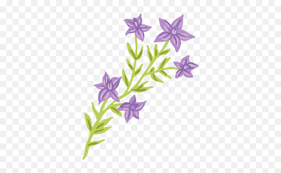 Purple Flower Leaves Flat Transparent Png U0026 Svg Vector Emoji,Purple Flower Transparent Background