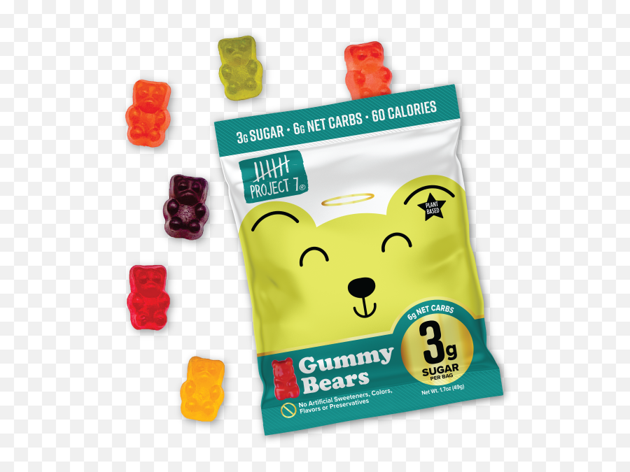 Project 7 Wildly Impossible Candy U2022 Amazing Tasting U2022 Low Emoji,Gummy Bear Png