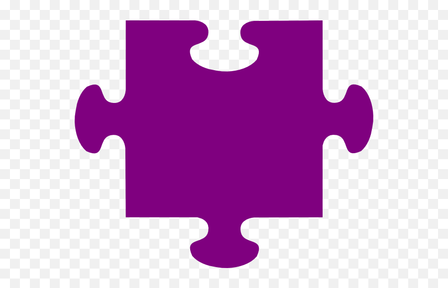 Clipart Puzzle Piece Purple - Purple Puzzle Clipart Emoji,Puzzle Piece Clipart