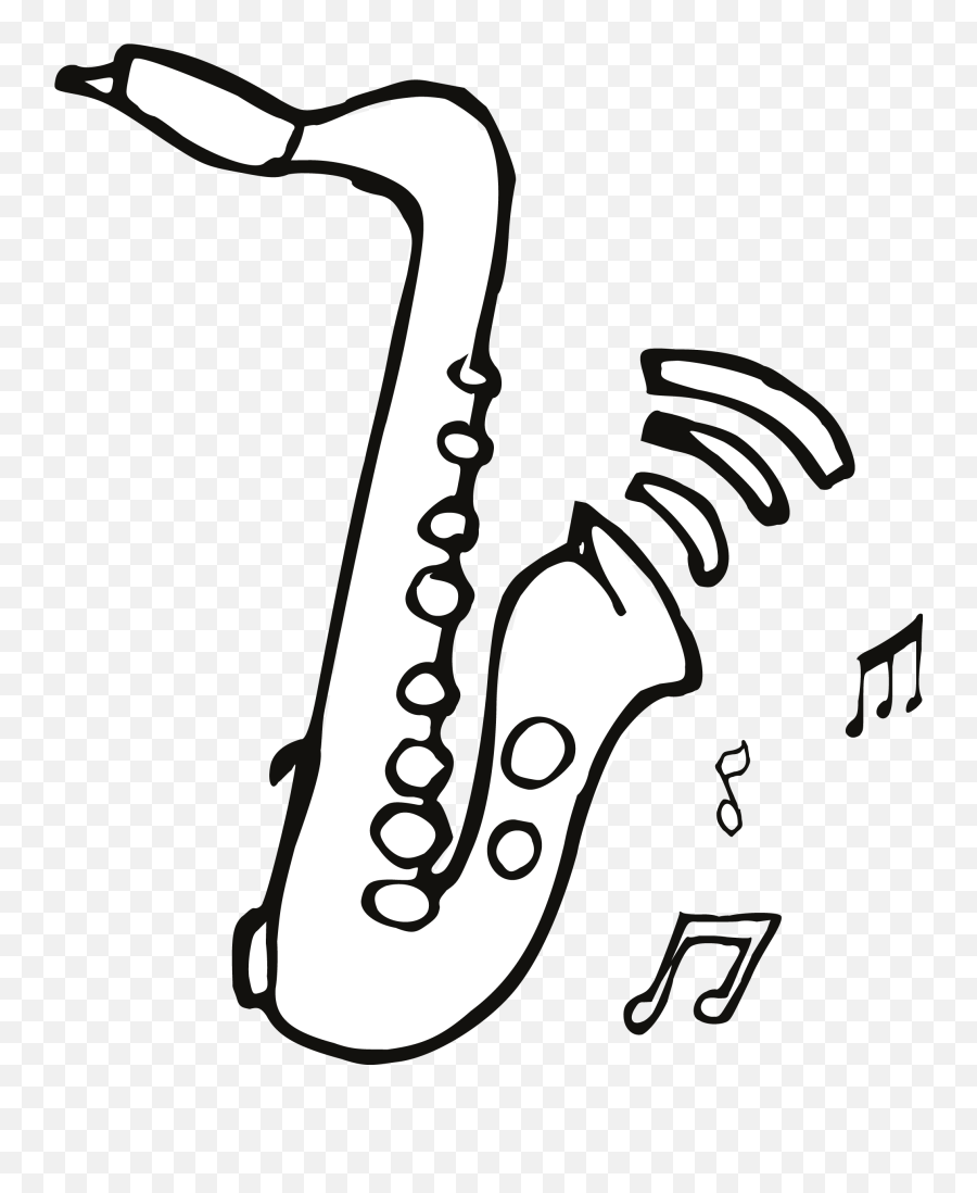 Download Hd In 2011 She Set Up Music Place Supports A Emoji,Saxophone Clipart Black And White