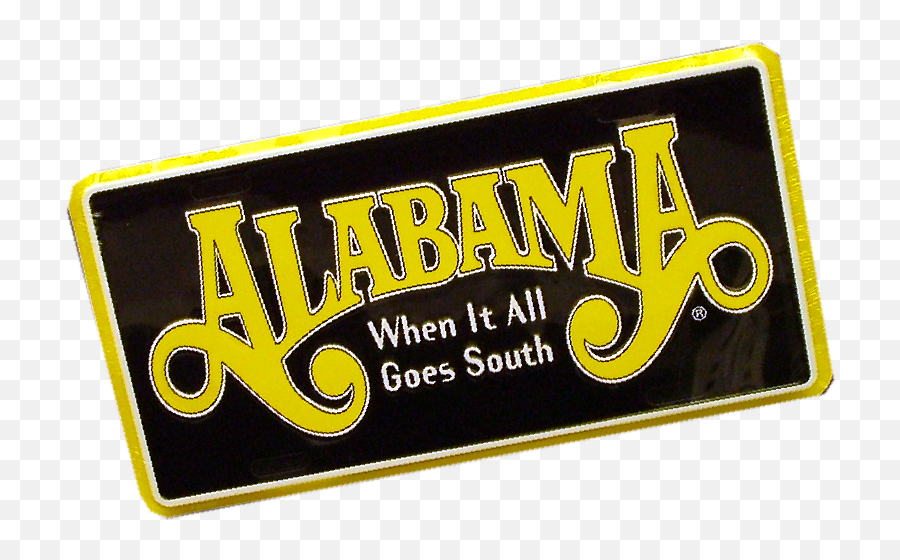 Goes South License Plate - Language Emoji,Alabama Logo