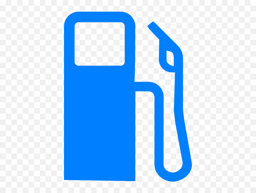 Blue Gas Pump Clip Art At Clker - Gas Fuel Tank Clipart Emoji,Gas Clipart