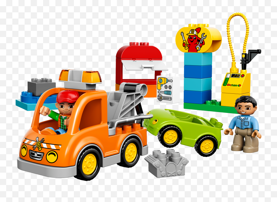 Tow Truck - Lego Duplo Tow Truck 2400x1800 Png Clipart Duplo Lego Tow Trucks Emoji,Legos Clipart