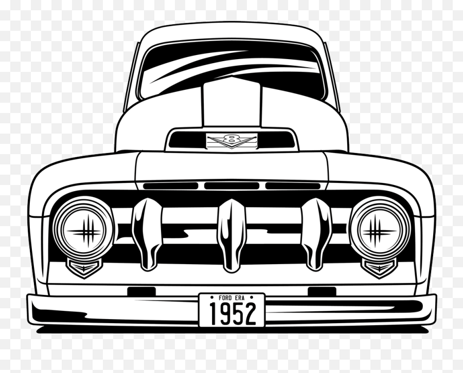 Complete History Of The Ford F - Series Pickup Street Trucks Ford 1951 F1 Grill Emoji,Old Truck Clipart