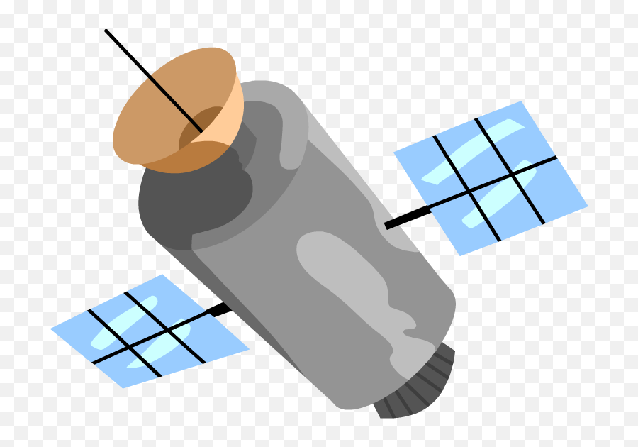 Animated Satellite Png Clipart - Transparent Satellite Clipart Emoji,Satellite Clipart