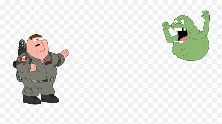 Family Guy Ghostbusters Png - Transparent Slimer Ghostbusters Png Emoji,Ghostbusters Png
