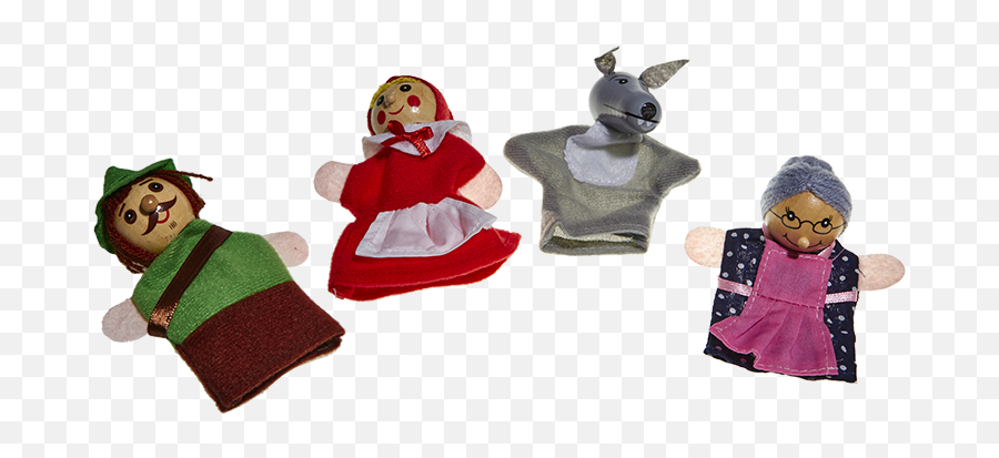 Homemarionette And Puppetsfinger Puppets Little Red - Doll Titeres De Caperucita Roja Titeres Emoji,Puppets Clipart