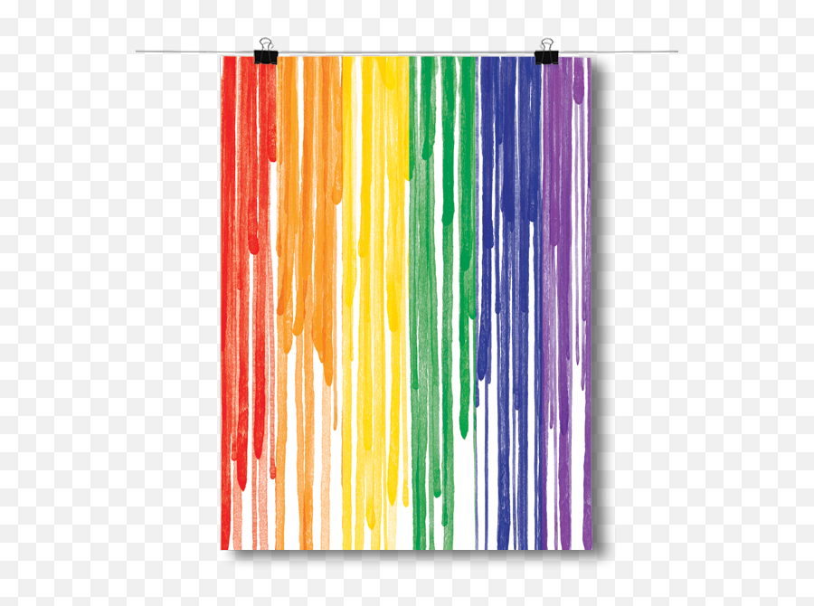 Dripping Paint Lgbt Pride Flag - Dripping Pride Flag Emoji,Gay Pride Flag Png