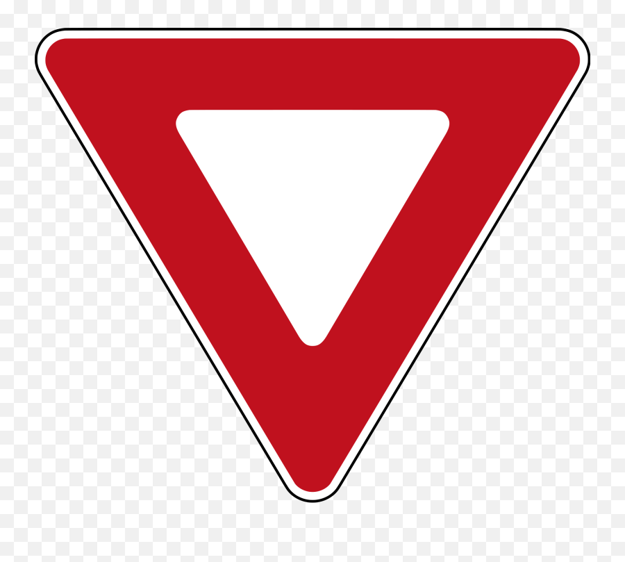 How To Read And Interpret Road Signs - Yield Sign Png Emoji,Bulls Logo Upside Down