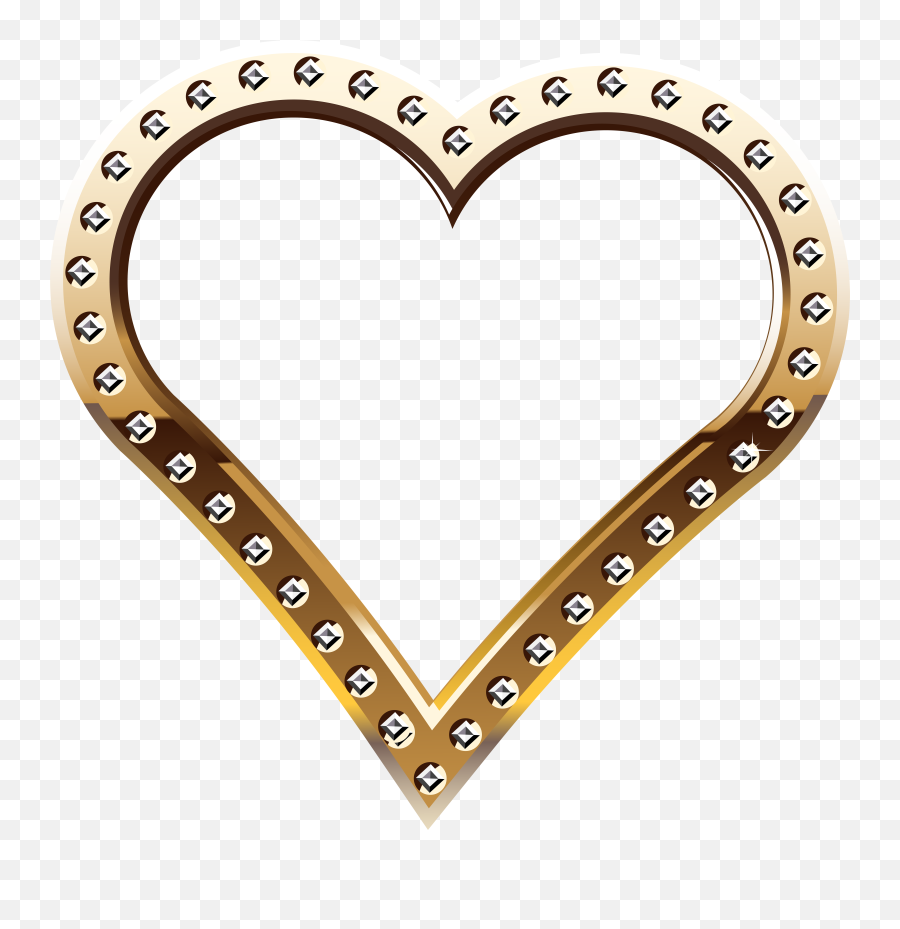 Gold Heart Clipart Emoji,Gold Heart Clipart