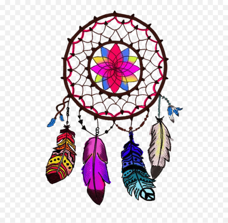 Dreamcatcher Clipart Feather - Colorful Dreamcatchers Colorful Background Dream Catcher Png Emoji,Turkey Feathers Clipart