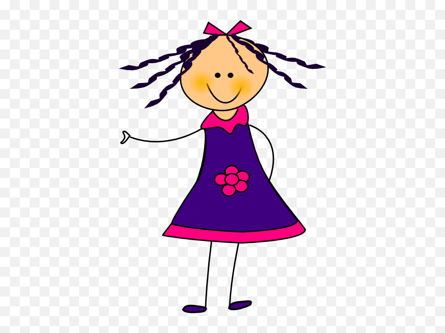 Vector Clipart Online - Girl In Dress Clip Art Emoji,Clipart Onlin