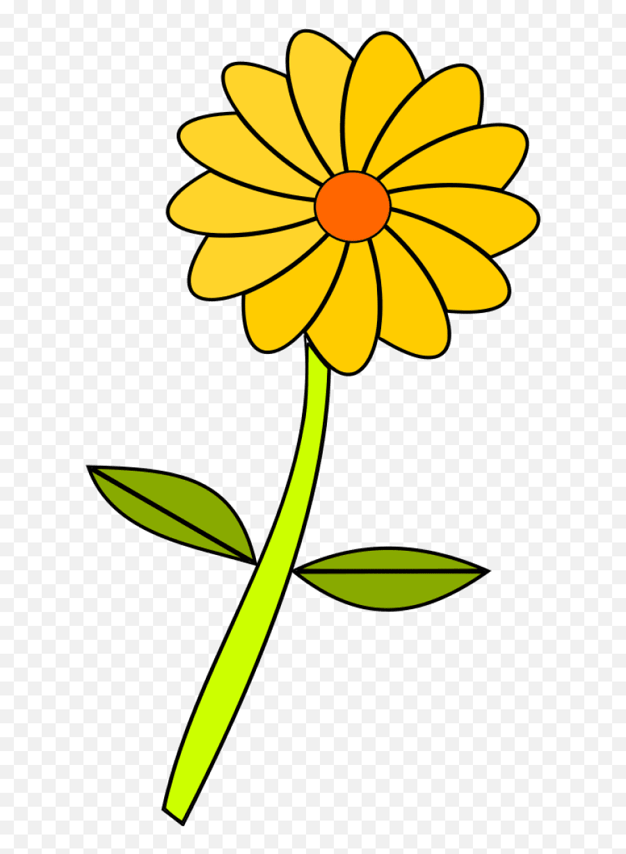 Yellow Common Sunflower Cartoon Blue - Yellow Flower Cartoon Emoji,Sunflower Garden Clipart