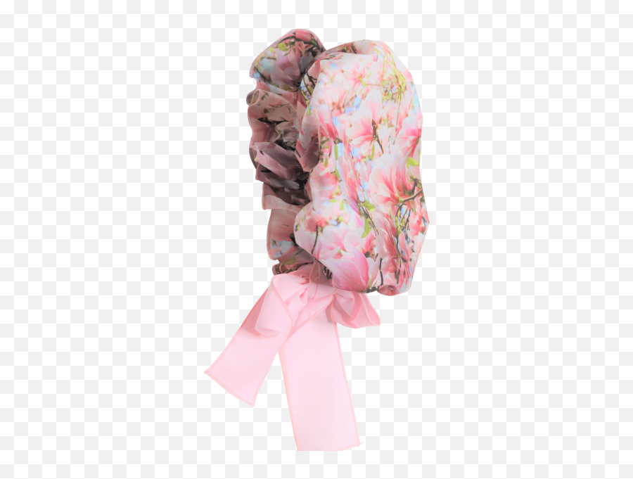Magnolia Bonnet With Pink Bow Child Size 0 - 2 Years Emoji,Pink Bow Png
