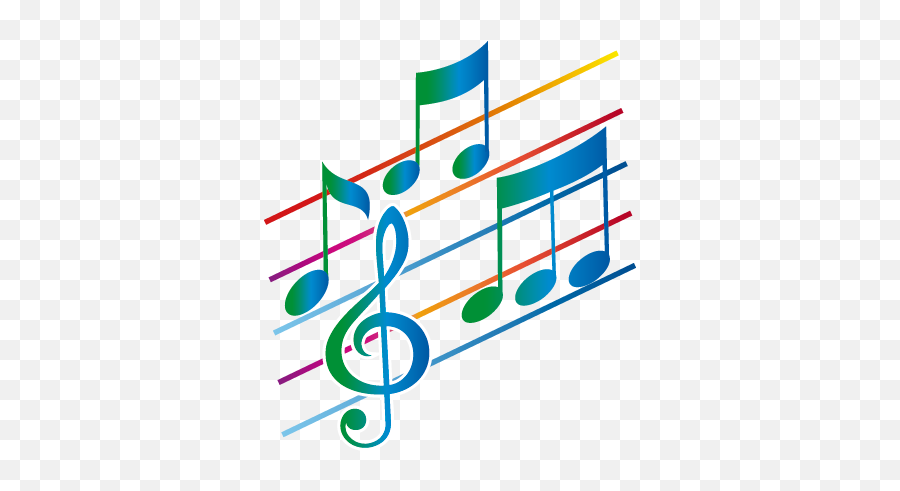 Pentagram With Musical Notes Sticker Emoji,Pentagram Clipart