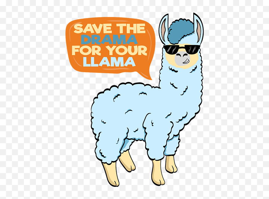 Alpaca Shirt Typography With An Image Of Alpaca Saying Save Emoji,Llama Face Clipart
