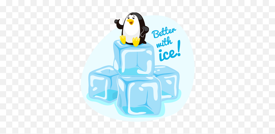 Better With Ice Penguin Sticker - Tenstickers Emoji,Baby Penguin Clipart