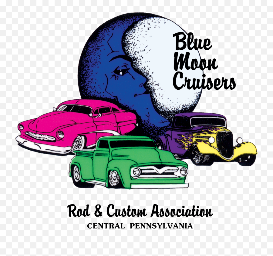 Blue Moon Cruisers Emoji,Vintage Car Logo