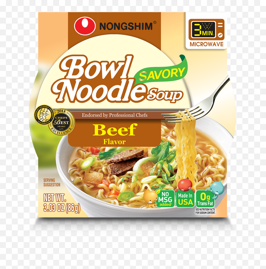 Nongshim Bowl Noodle Savory Beef Ramyun Ramen Noodle Soup Bowl 303oz X 12 Count Emoji,Ramen Png