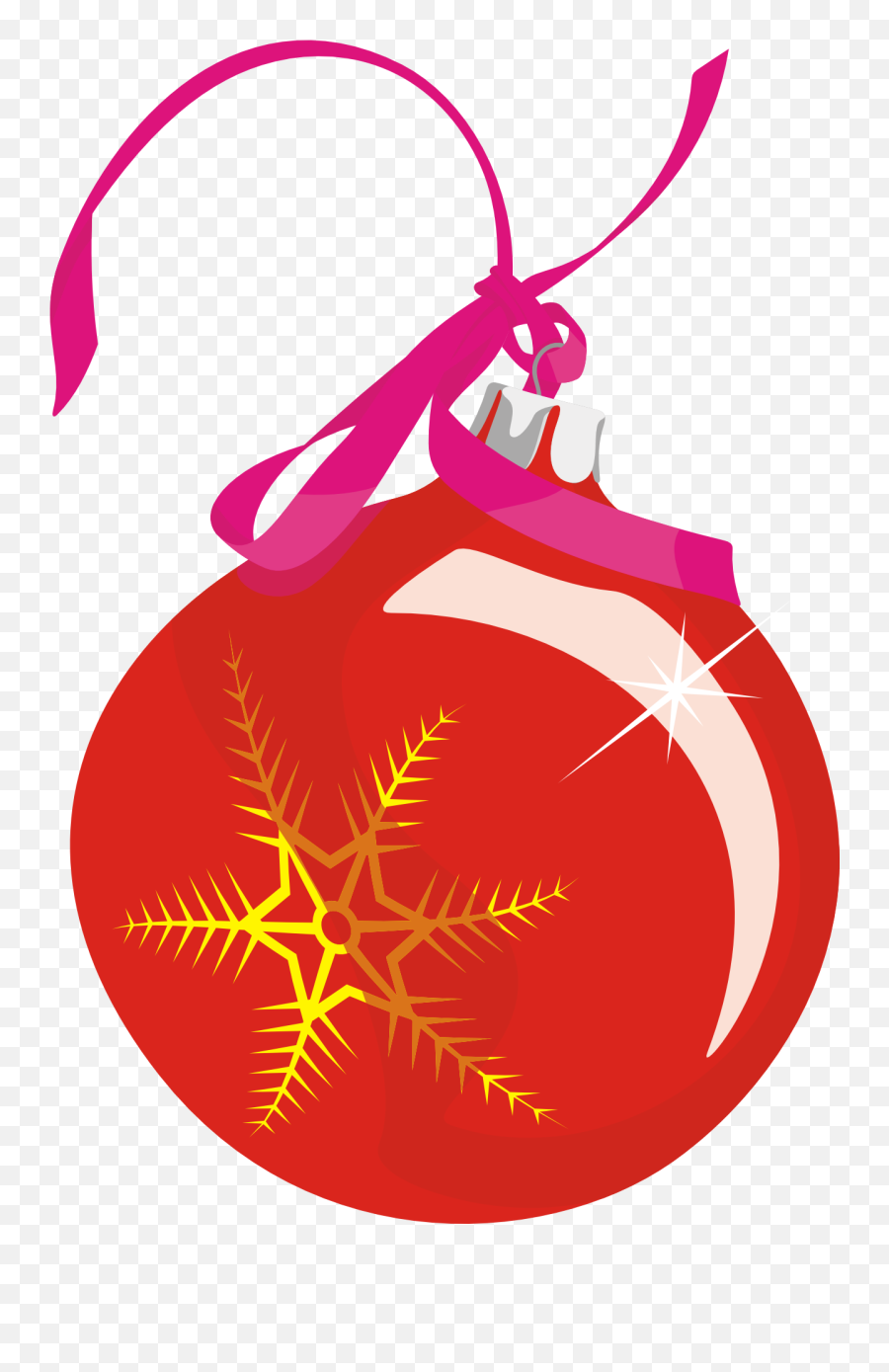 Clipart Of The Red Christmas Ball Free Image Download Emoji,Christmas Ball Clipart
