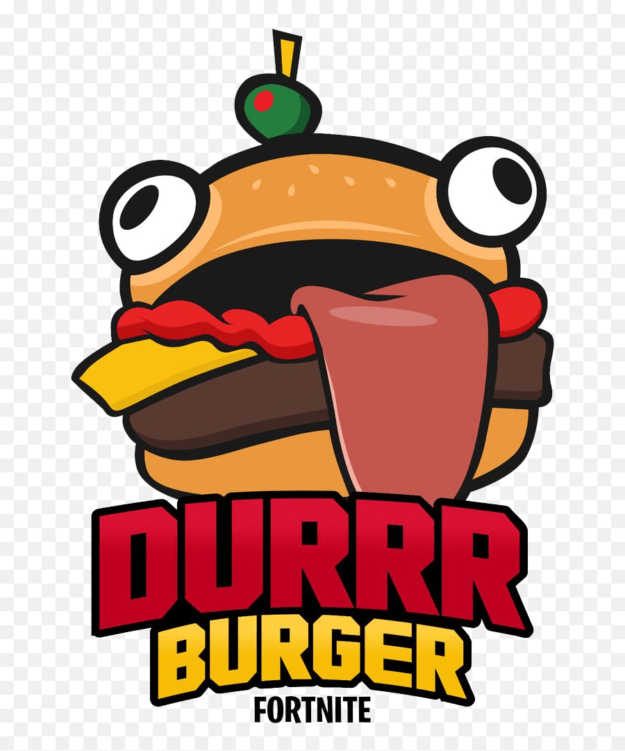 Durr Burger Transparent - Clipart World Emoji,Fornite Logo Png