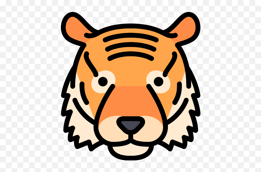 Tiger Head Vector Svg Icon - Png Repo Free Png Icons Emoji,Tiger Head Png