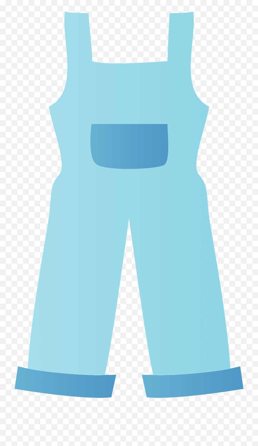 Blue Overalls Clipart Free Download Transparent Png - Blue Overalls Clipart Emoji,Clothing Clipart