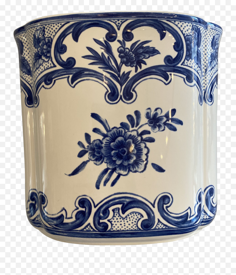 Tiffany Co Blue And White Delft Vase - Serveware Emoji,Tiffany And Co Logo
