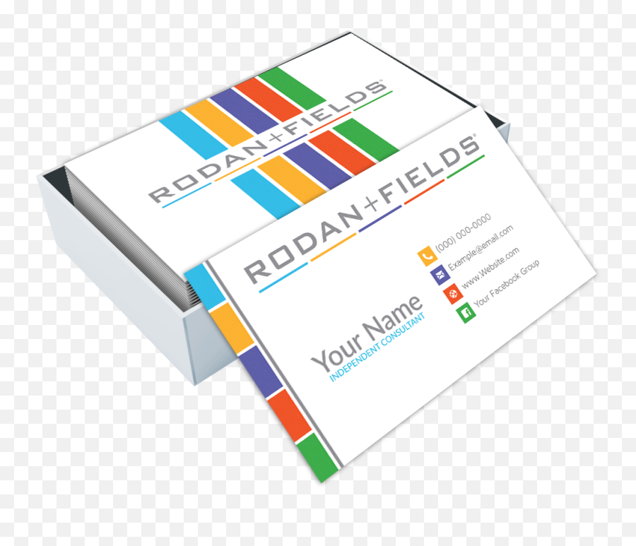 Custom Rodan Fields Business Card - Horizontal Emoji,Rodan And Fields Logo