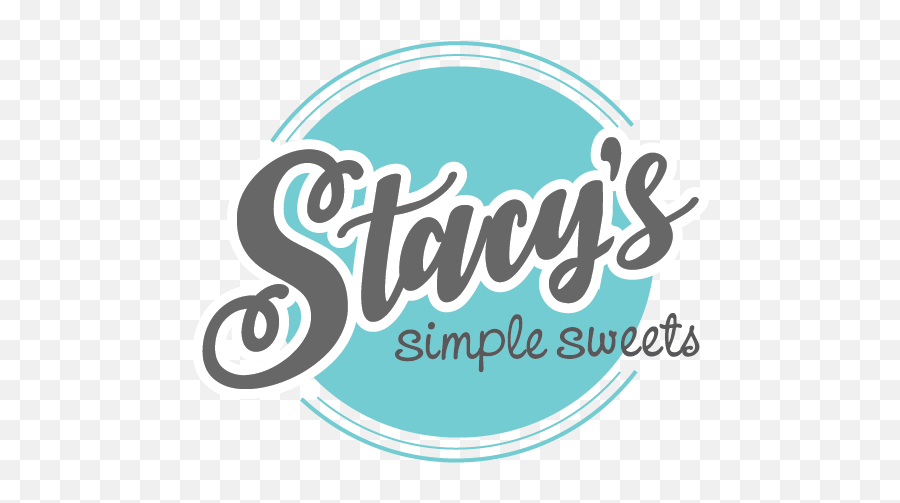 Stacys Simple Sweets - Dot Emoji,Simple Logo Design