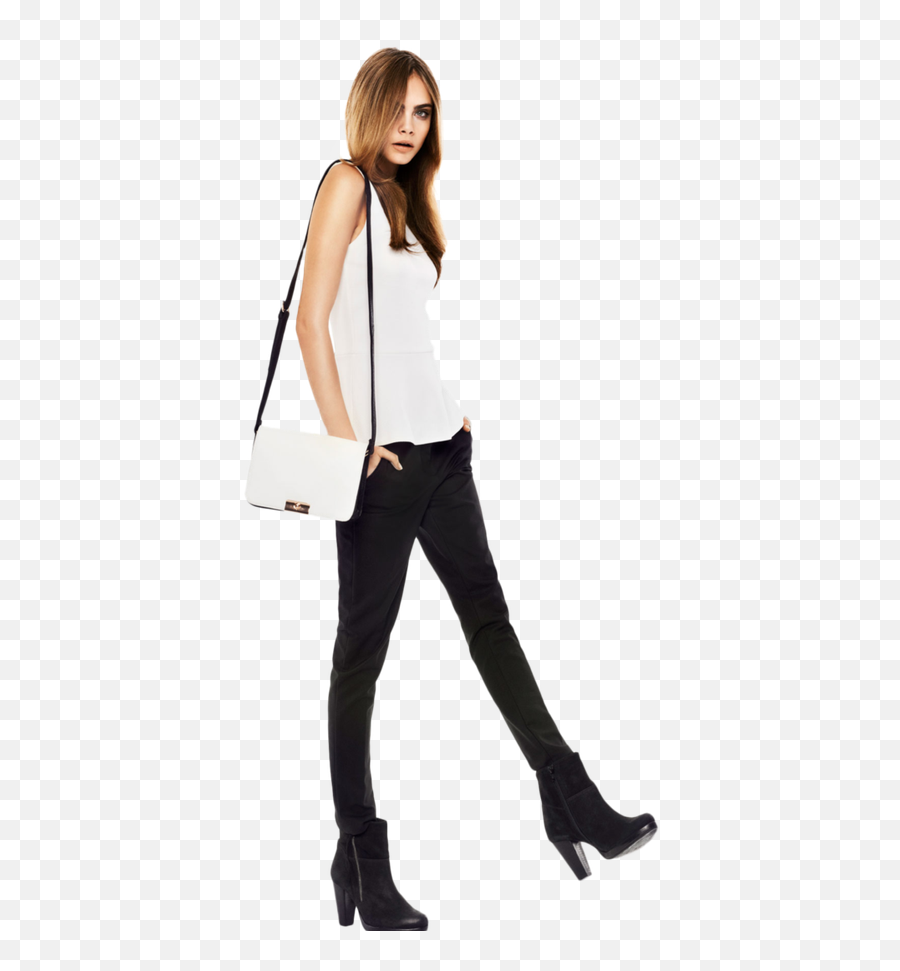 Beautiful Girl Transparent Background - Cara Delevingne Bag Fashion Emoji,Girl Transparent Background