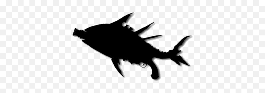 Black Fish Weapon Clipart Transparent Background Pngimages - Aquarium Fish Emoji,Handgun Clipart