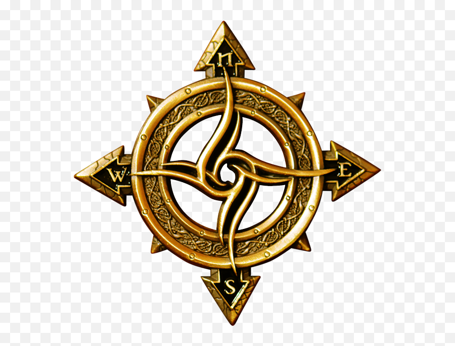 Celtic Compass Geocoin - U 1f548 Emoji,Celtic Logo
