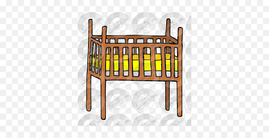 Crib Picture For Classroom Therapy - Furniture Style Emoji,Crib Clipart